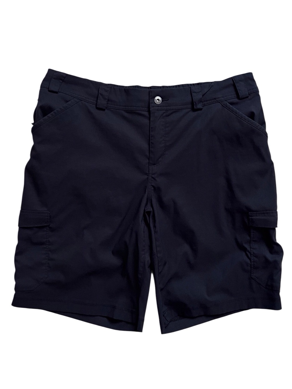 Duluth Women’s Dry on the Fly Shorts Black Cargo Outdoor Neutral Gorpcore Sz 16